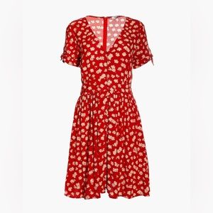 Madewell Button front Tie Sleeve Retro Dress (16)